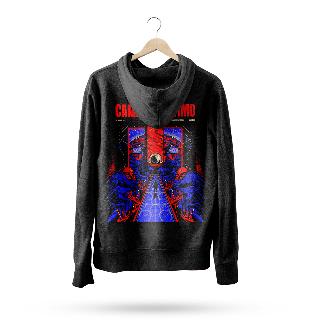 Hoodie Mapas II PDD 26 Azul