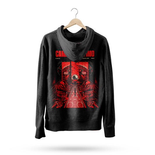 Hoodie Mapas II PDD 26 Rojo