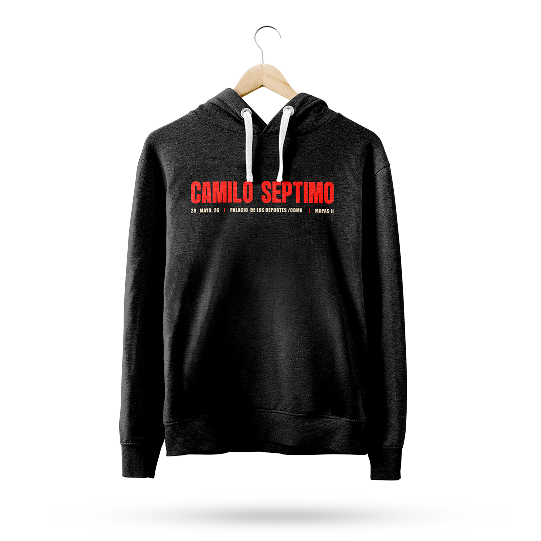 Hoodie Mapas II PDD 26 Rojo